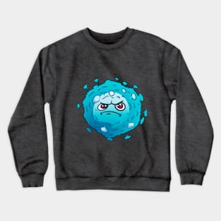 amulet protection small coronavirus offended infection Crewneck Sweatshirt